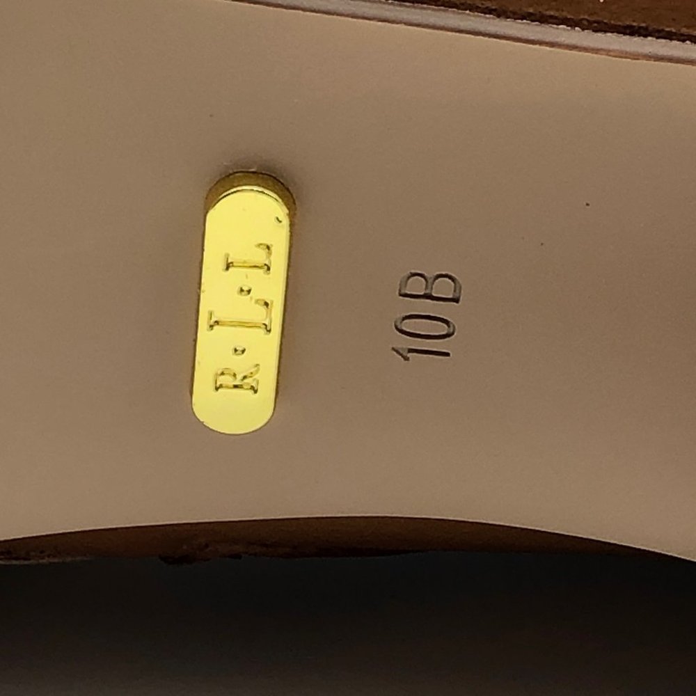 Lauren Ralph Lauren caramel colored leather Brin ankle boots with 3-4" heel - Picture 15 of 15